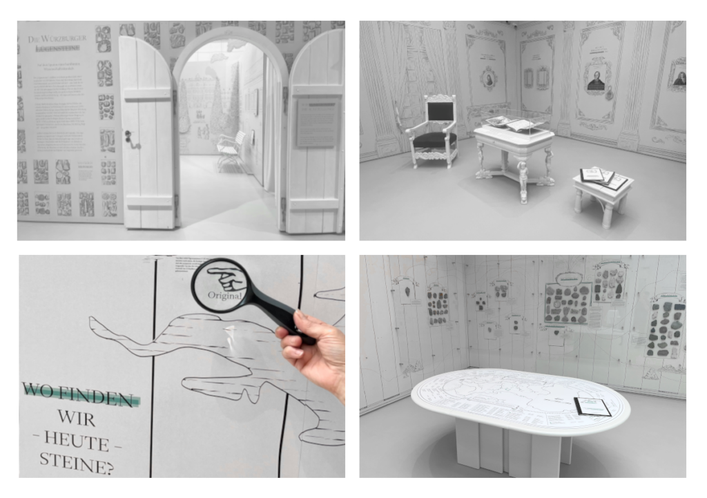Vier Bilder aus dem Museum